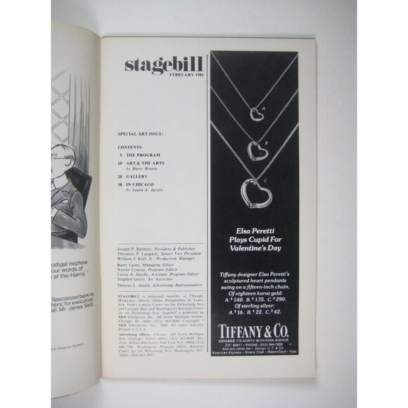 Sweeney Todd Stagebill Arie Crown Theatre Angela Lansbury George Hearn 1981 - Picture 3 of 6